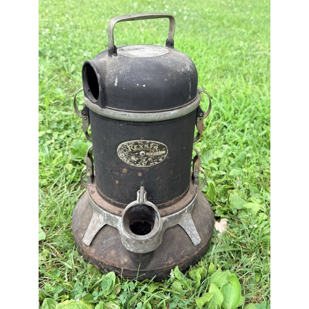 Vintage 1940s Rexair Rainbow Model B Black Diamond Wet Dry Canister Vacuum READ